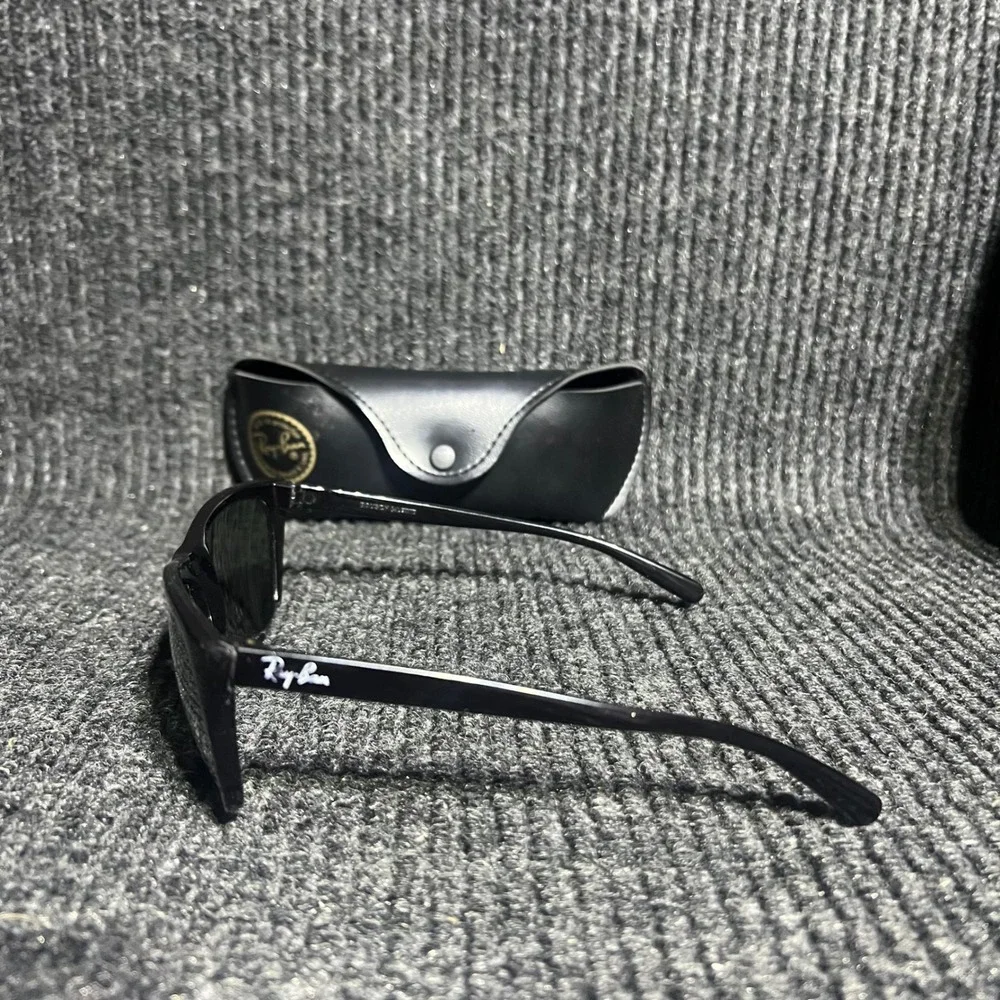 Vintage Ray Ban Sunglasses Men OS Black L1605 PQAS Bausch & Lomb Frame France